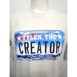 RARE! Tyler The Creator License Plate 2024 Austin TX Concert T Shirt Men L